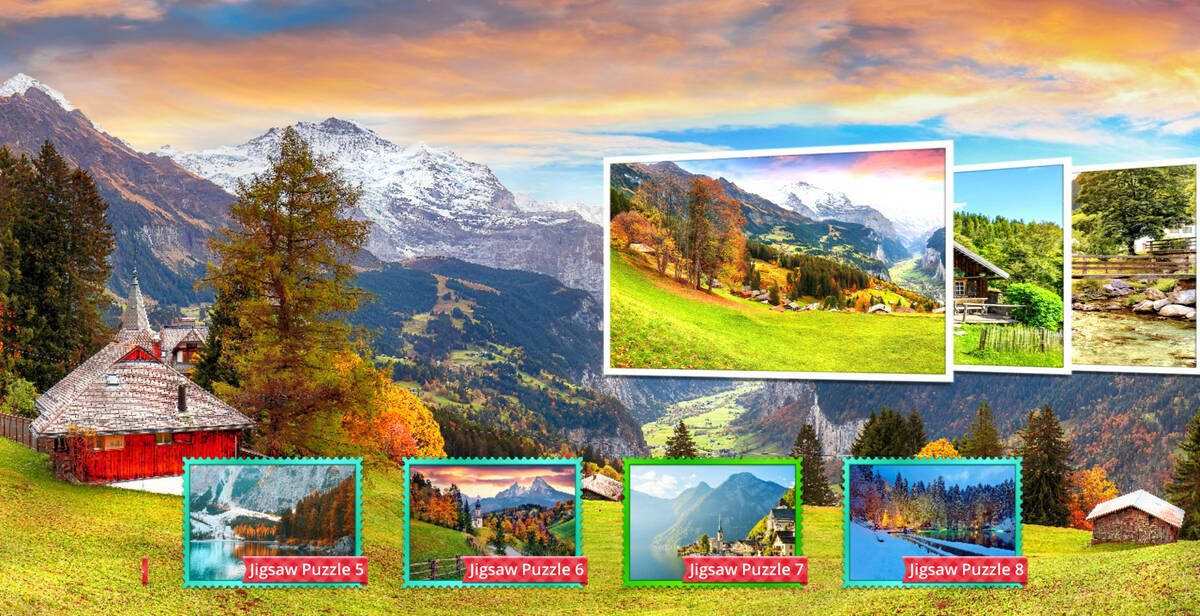 Скриншот 6 к игре Swiss Alps Jigsaw Puzzles