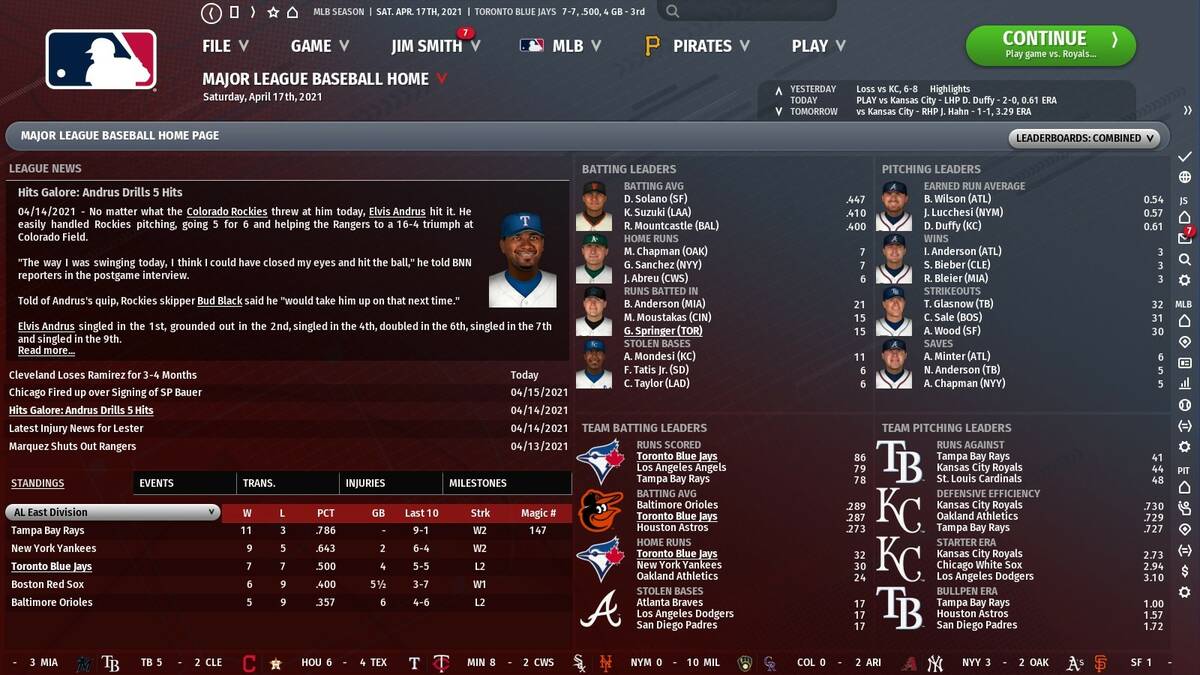 Скриншот 6 к игре Out of the Park Baseball 22