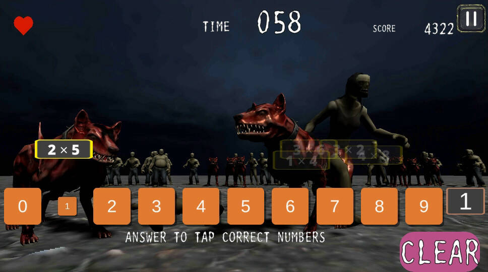 Скриншот 5 к игре ZOMBIE MATHters
