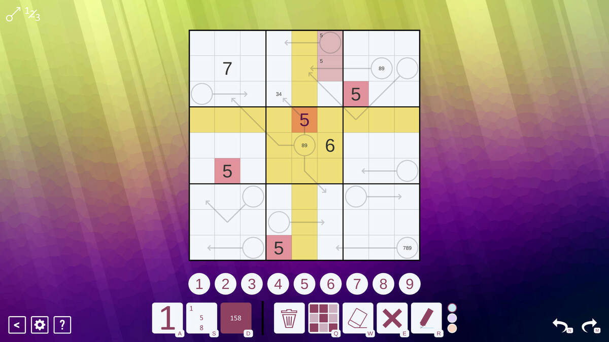 Скриншот 5 к игре Arrow Sudoku