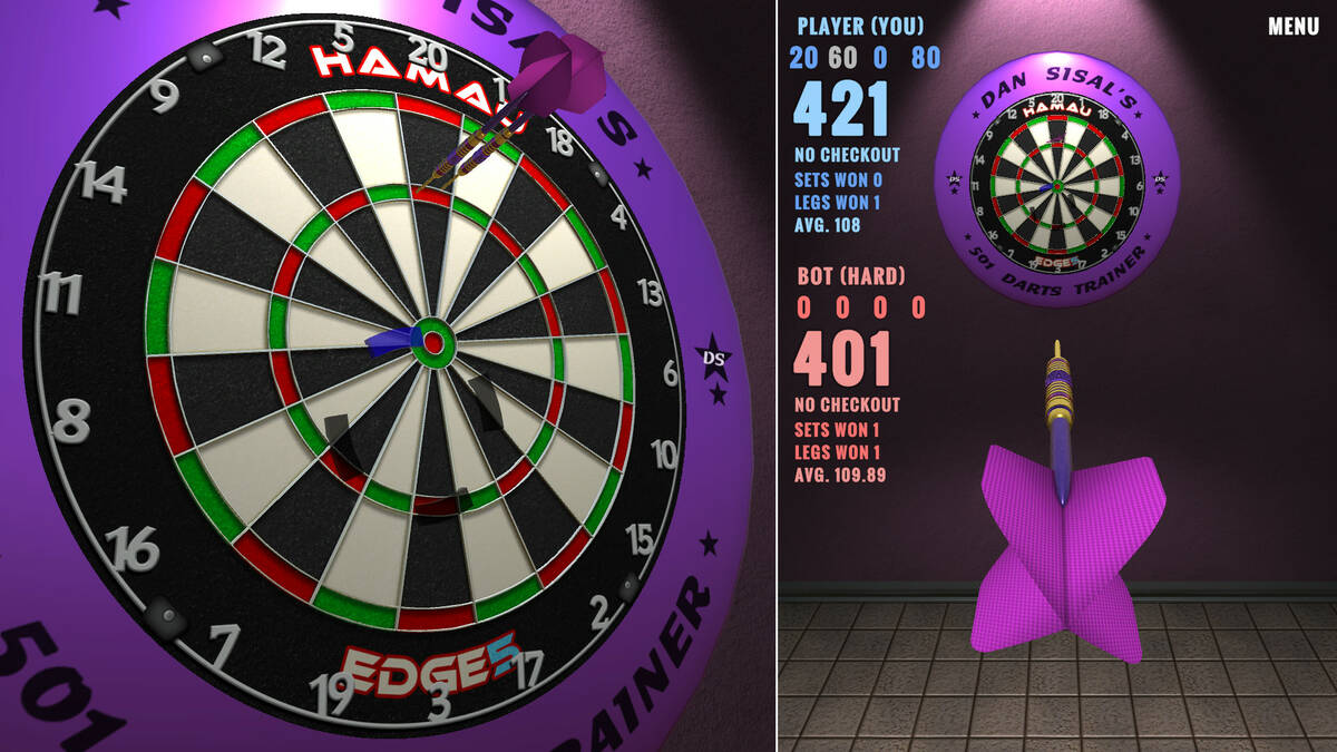 Скриншот 7 к игре Dan Sisal's 501 Darts Trainer