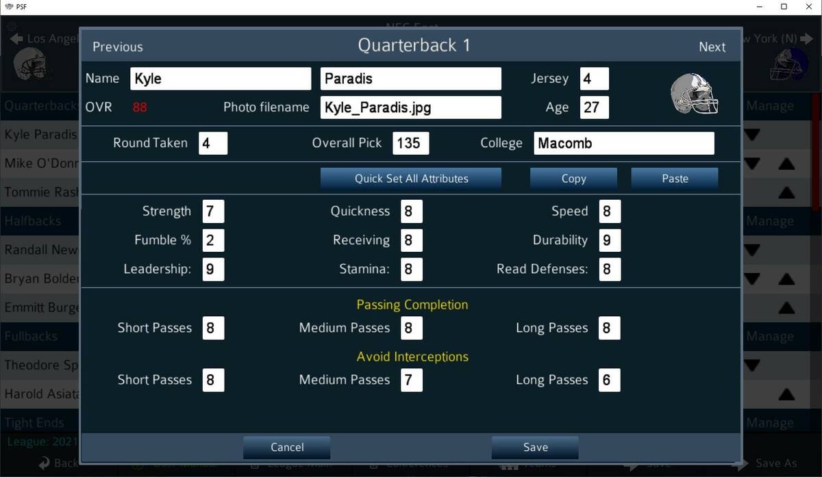 Скриншот 6 к игре Pro Strategy Football 2022