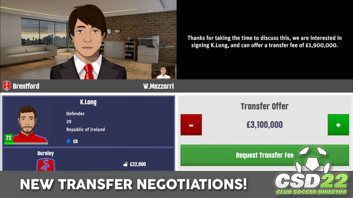 Скриншот 6 к игре Club Soccer Director 2022