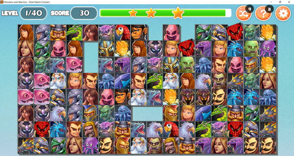 Скриншот 5 к игре Monsters and Warriors - Onet Match Connect