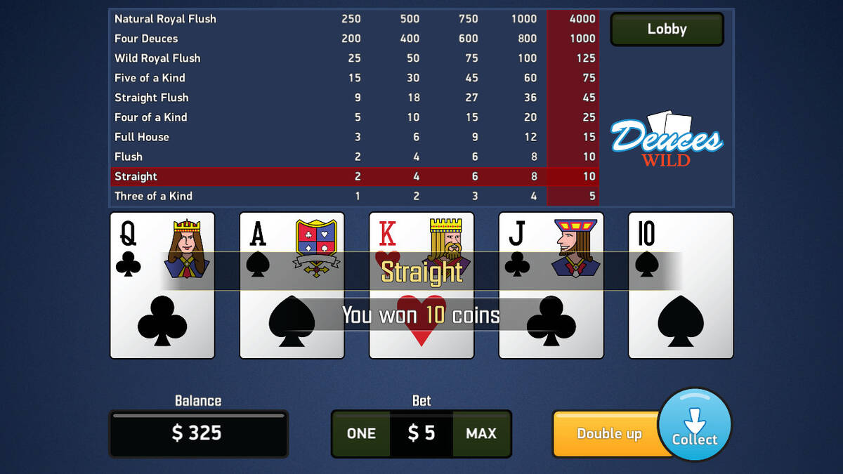 Скриншот 5 к игре Deuces Wild - Video Poker