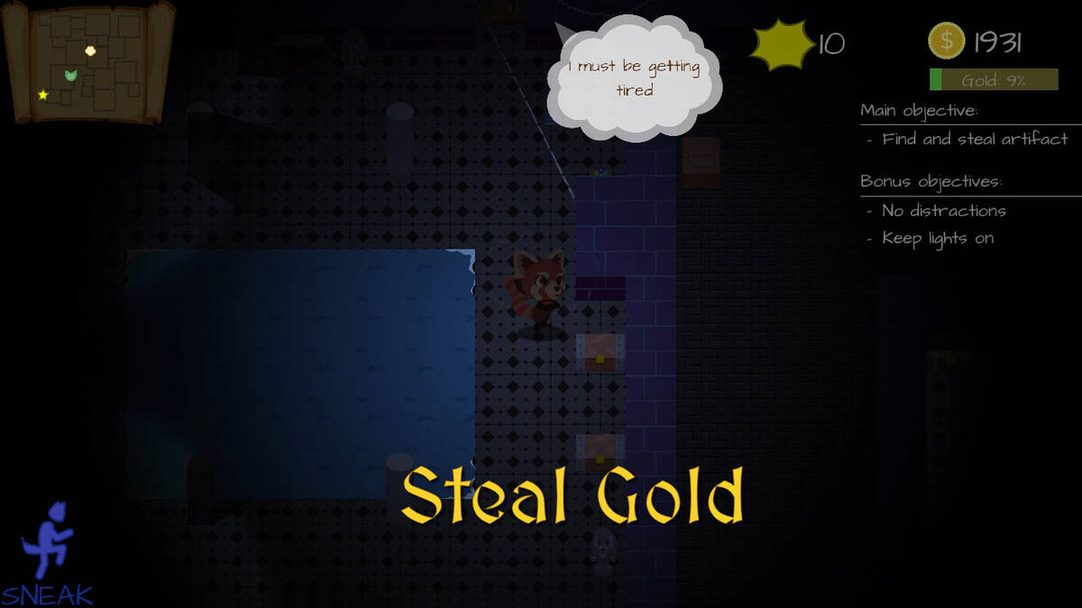 Скриншот 2 к игре Endless Thief: a Fluffy Stealth Adventure