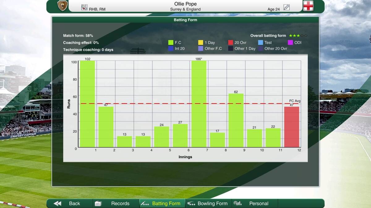 Скриншот 5 к игре Cricket Captain 2022