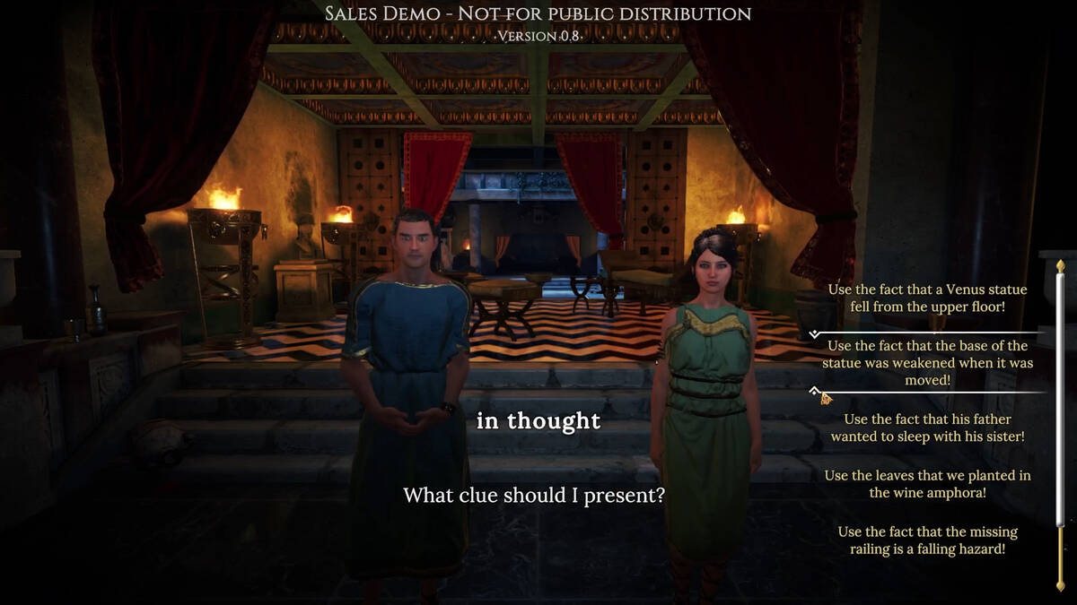 Скриншот 5 к игре SPQR - Crime Stories in Ancient Rome