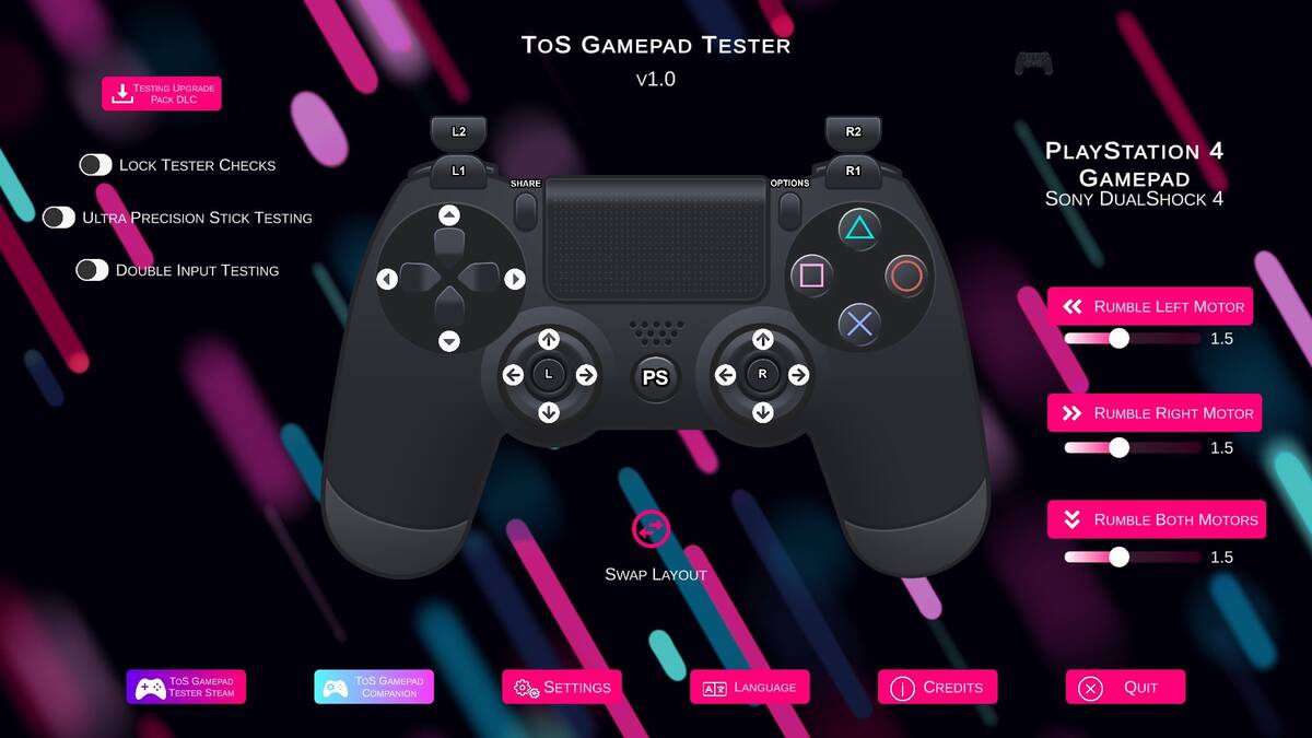 Скриншот 7 к игре ToS Gamepad Tester