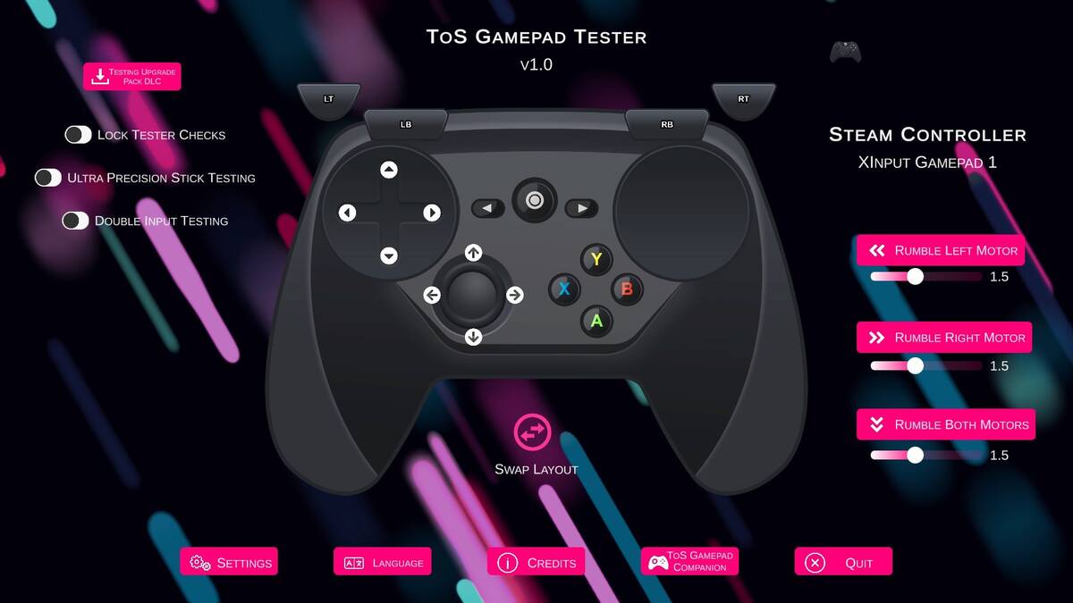 Скриншот 8 к игре ToS Gamepad Tester