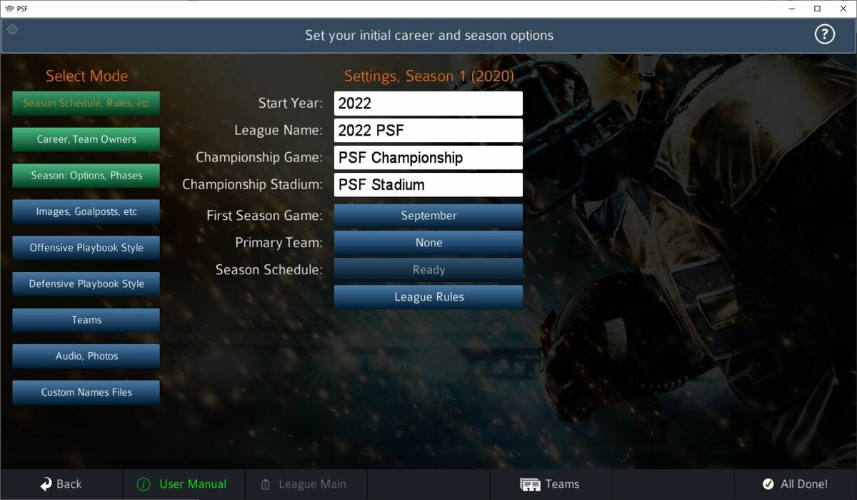 Скриншот 6 к игре Pro Strategy Football 2023