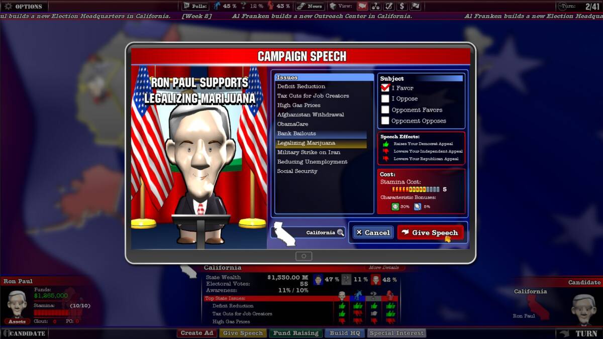 Скриншот 7 к игре The Political Machine