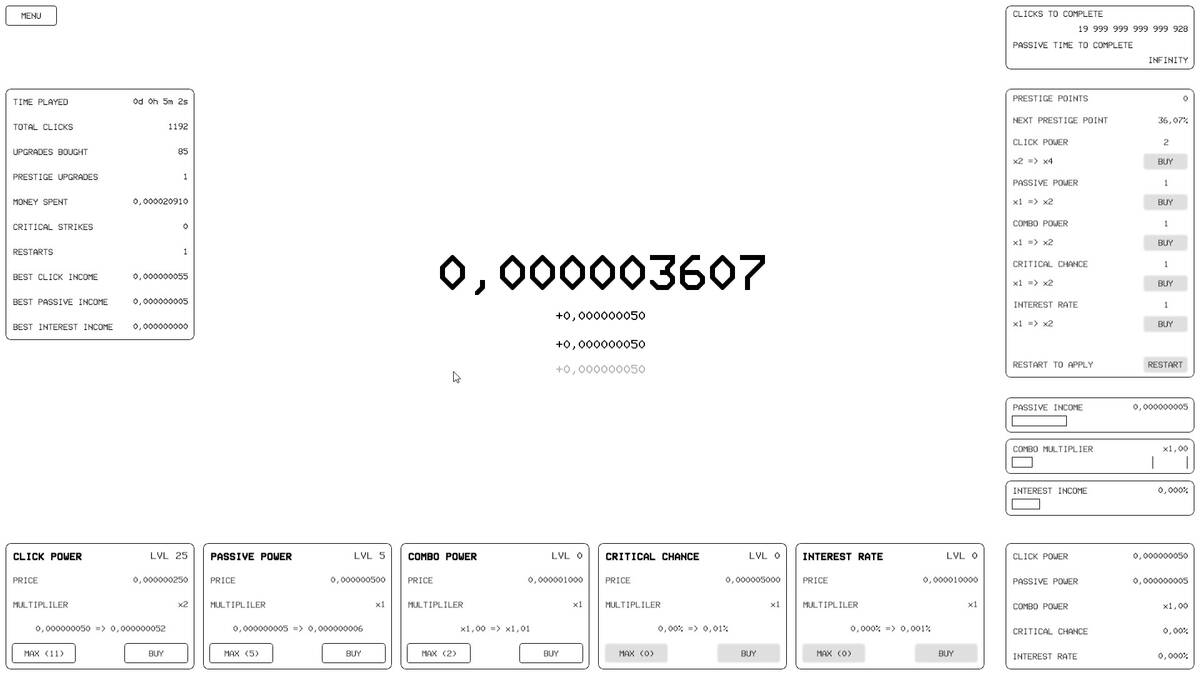 Скриншот 5 к игре The Billion Clicker