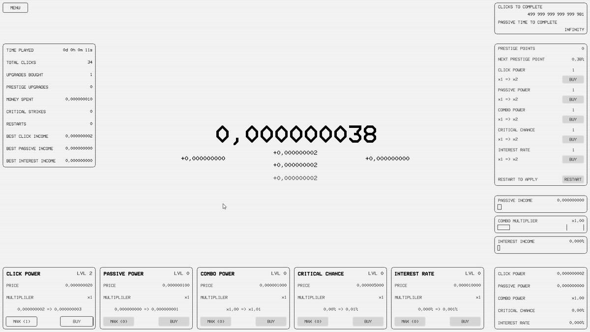 Скриншот 8 к игре The Billion Clicker
