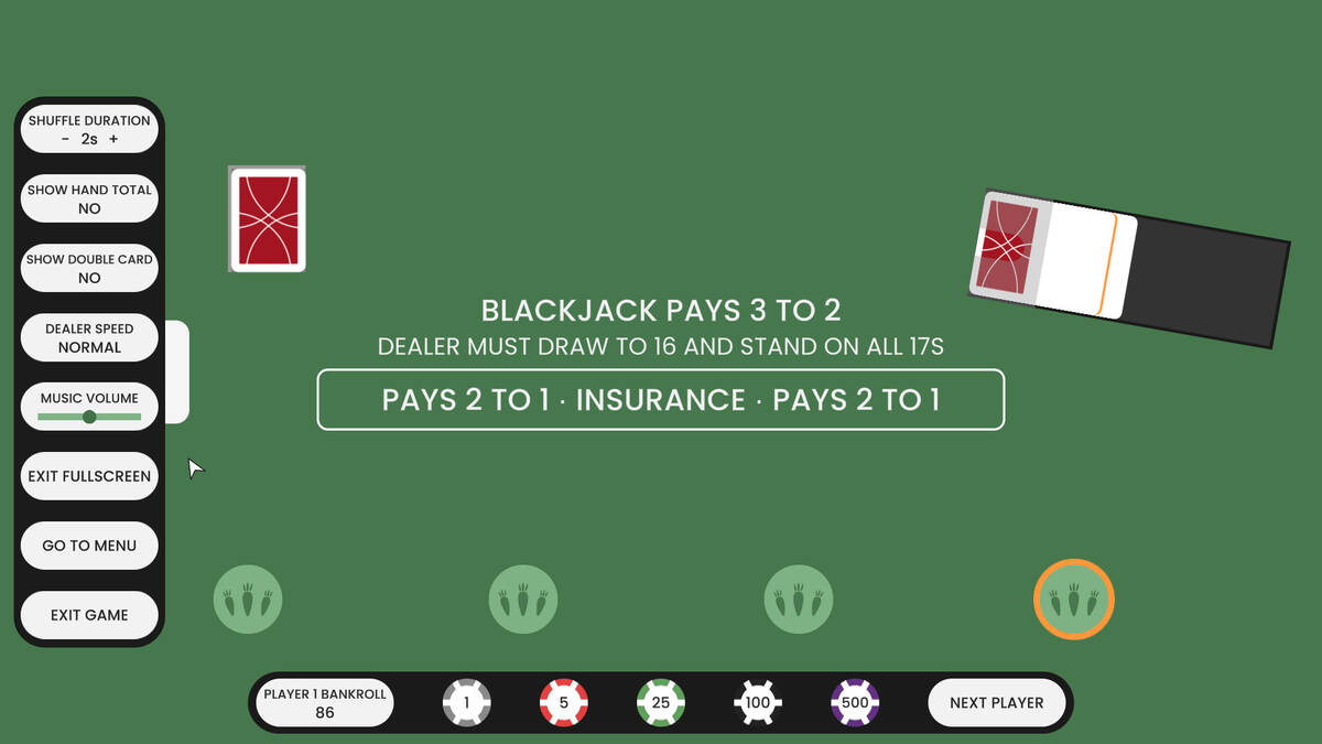 Скриншот 6 к игре Blackjack at Carrot