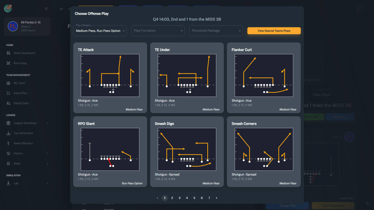 Скриншот 8 к игре Football Coach: College Dynasty