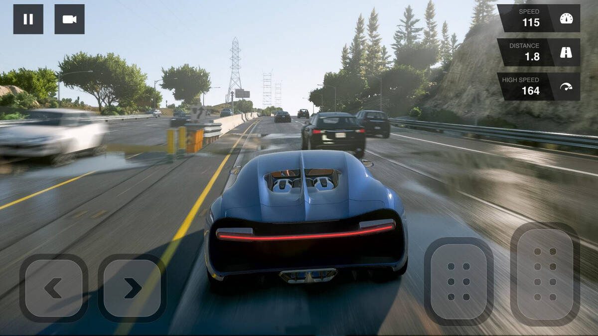 Скриншот 5 к игре Car Racing Highway Driving Simulator, real parking driver sim speed traffic deluxe 2023
