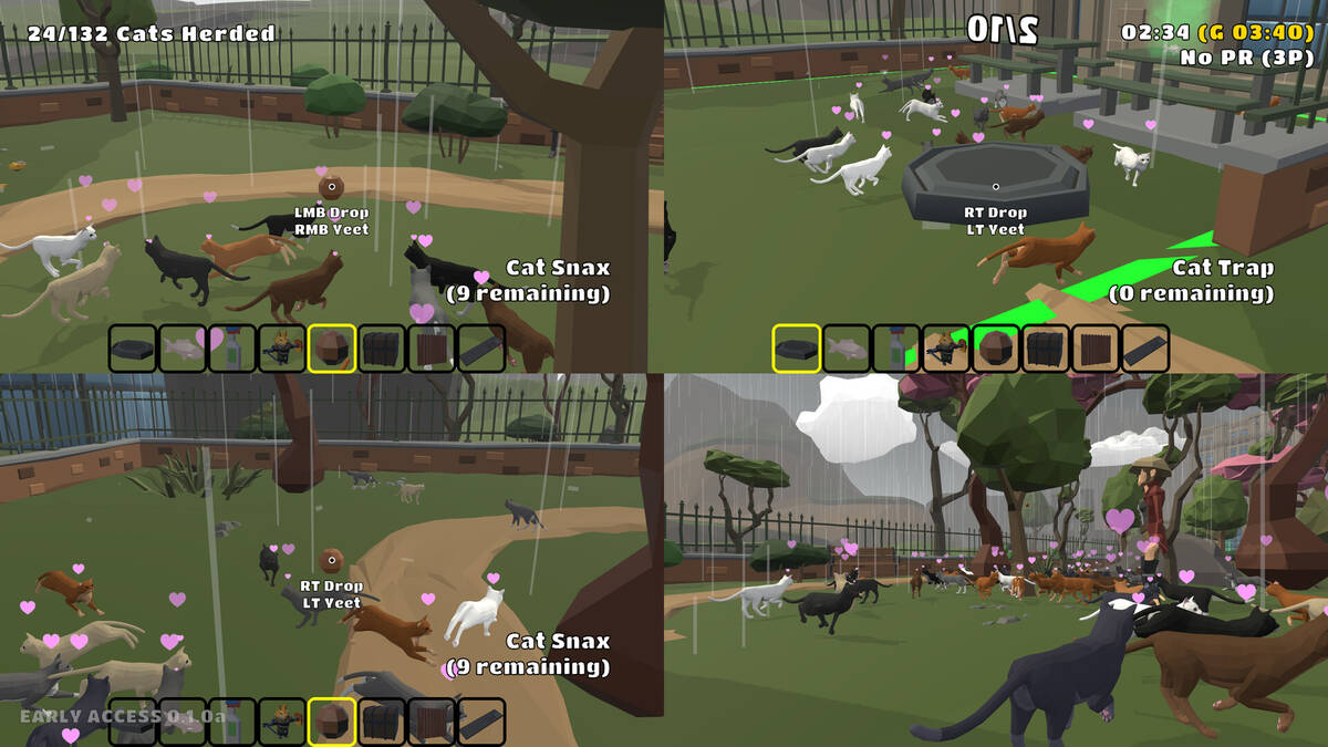 Скриншот 6 к игре Cat Herders: Couch Coop Cat Corralling!