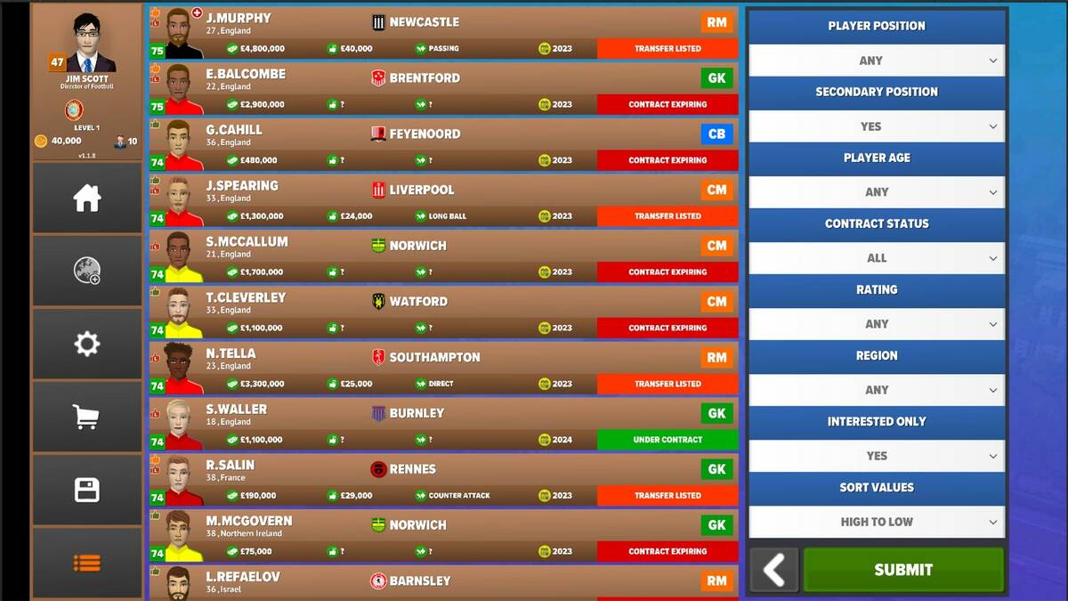 Скриншот 7 к игре Football Club Management 2023