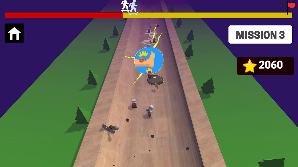 Скриншот 5 к игре Two Skateboards Driving Simulator