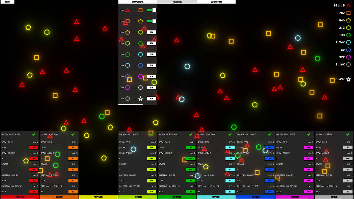 Скриншот 6 к игре Idle Shapes