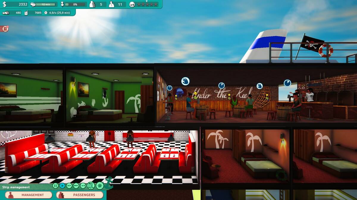 Скриншот 6 к игре Cruise Ship Manager: Prologue - Maiden Voyage
