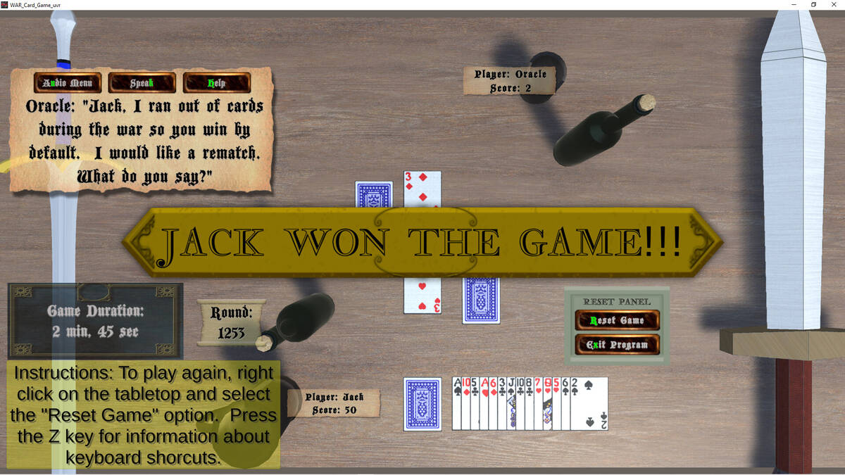 Скриншот 5 к игре WAR Card Game_uvr