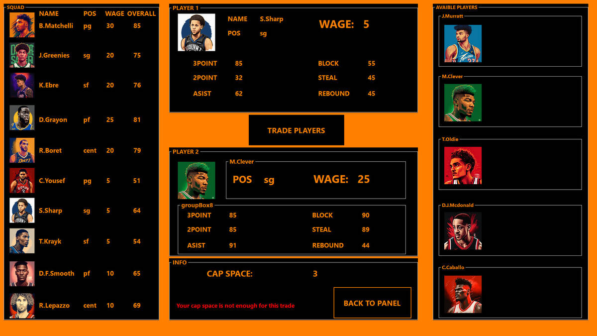 Скриншот 8 к игре NFBL-NATIONAL FANTASY BASKETBALL LEAGUE