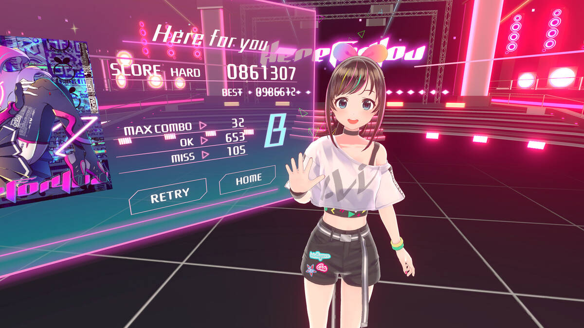 Скриншот 5 к игре Kizuna AI - Touch the Beat!