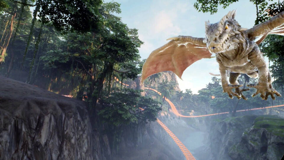 Скриншот 6 к игре Immersive Jurassic World Roller Coaster VR