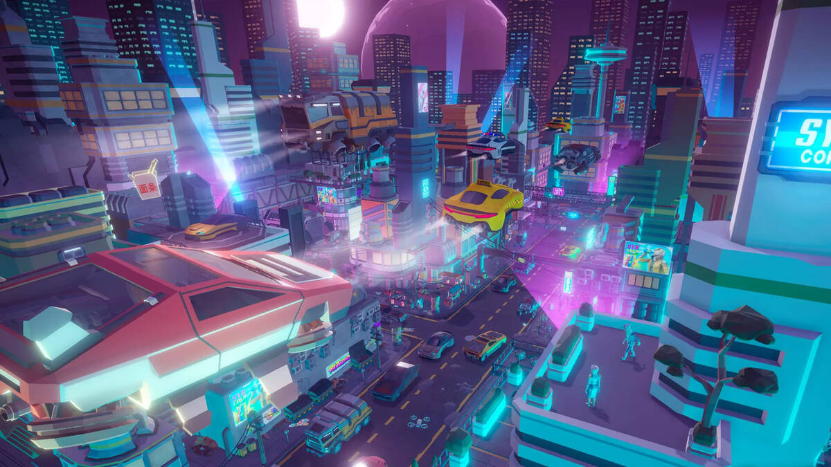 Cyberpunk city 3d фото 46