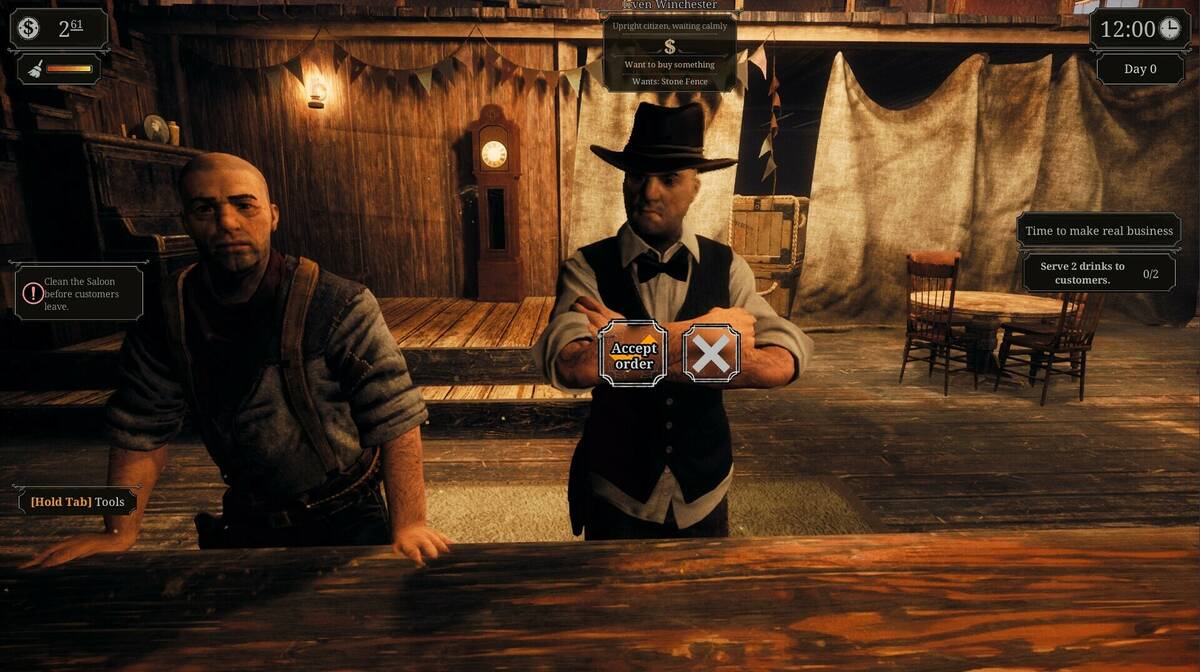 Скриншот 5 к игре Saloon Simulator: Prologue