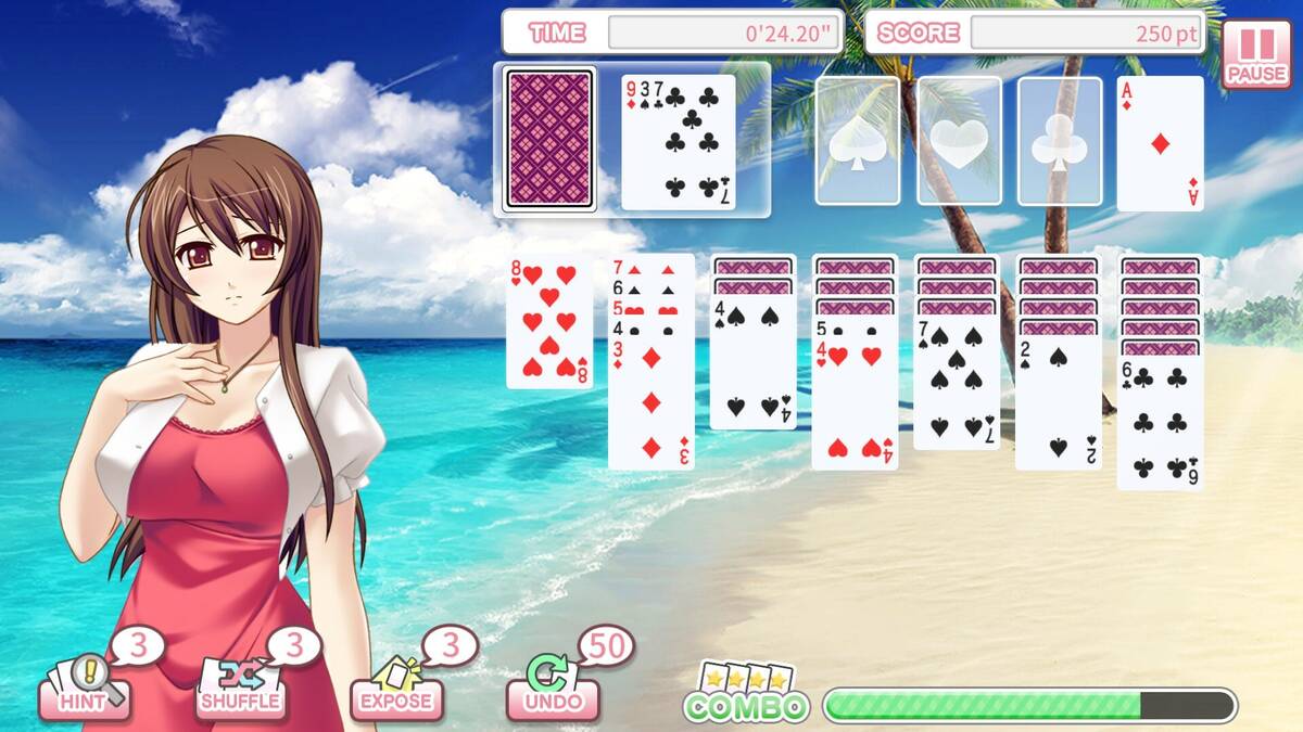 Скриншот 5 к игре Pretty Girls Klondike Solitaire PLUS