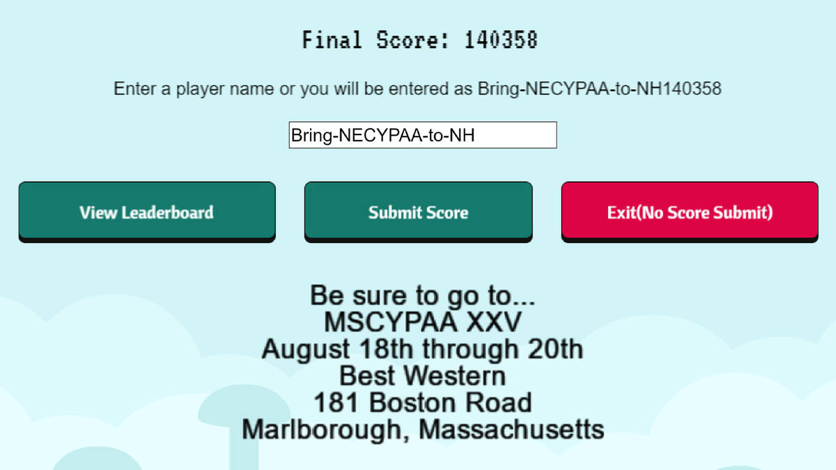 Скриншот 5 к игре NH Bid at MSCYPAA: The Game
