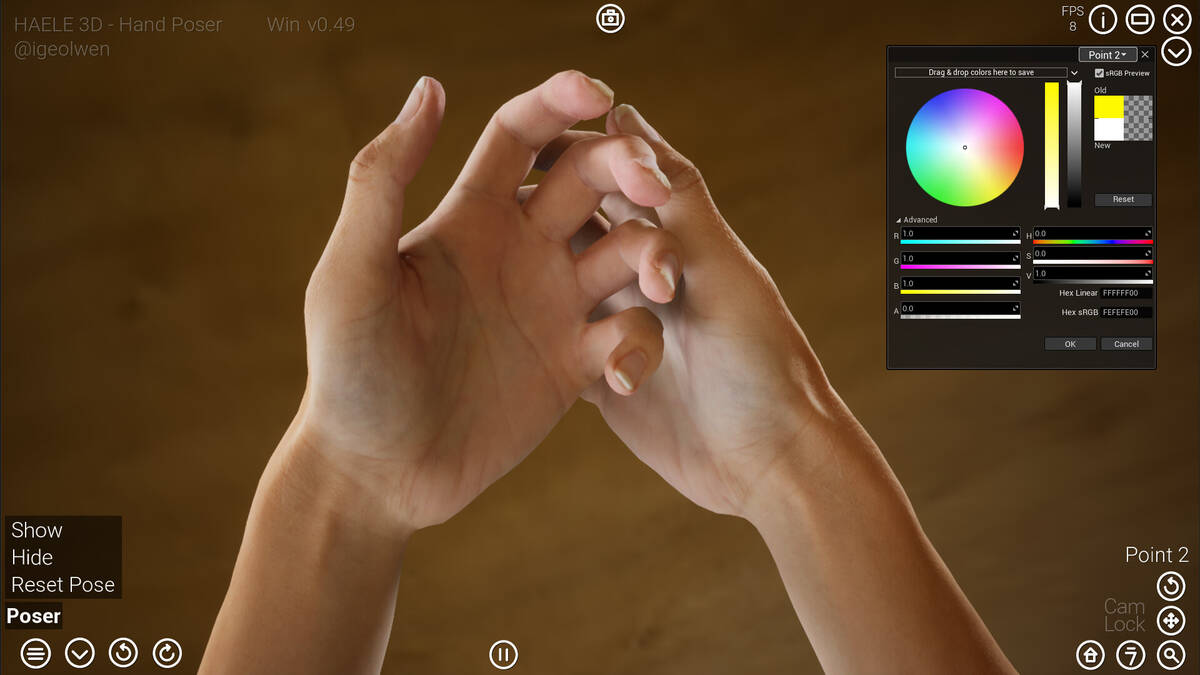 Скриншот 6 к игре HAELE 3D - Hand Poses Pro - Drawing References