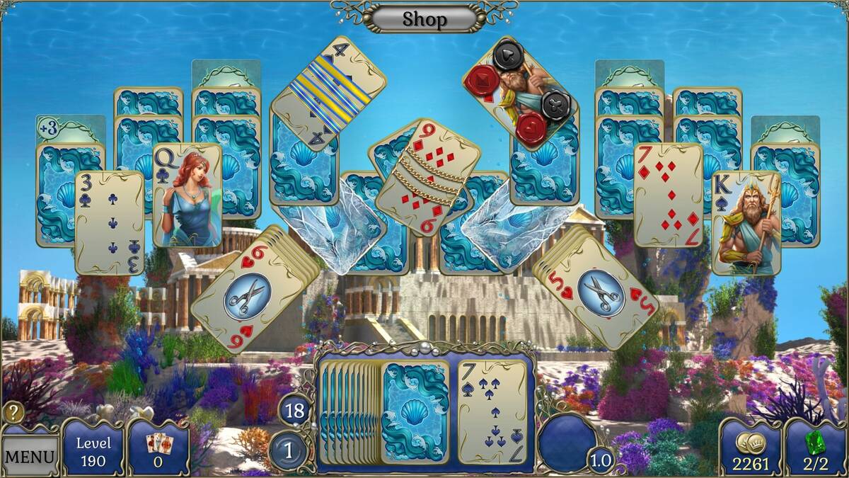 Скриншот 6 к игре Jewel Match Atlantis Solitaire 4 - Collector's Edition