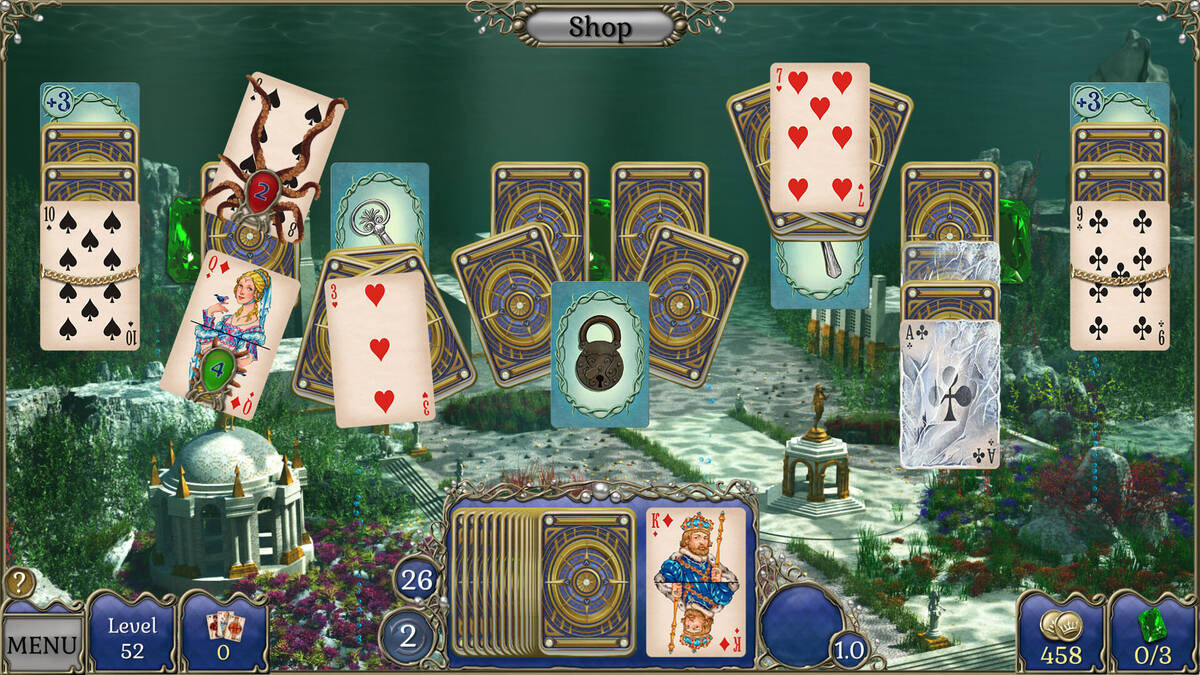 Скриншот 7 к игре Jewel Match Atlantis Solitaire 4 - Collector's Edition