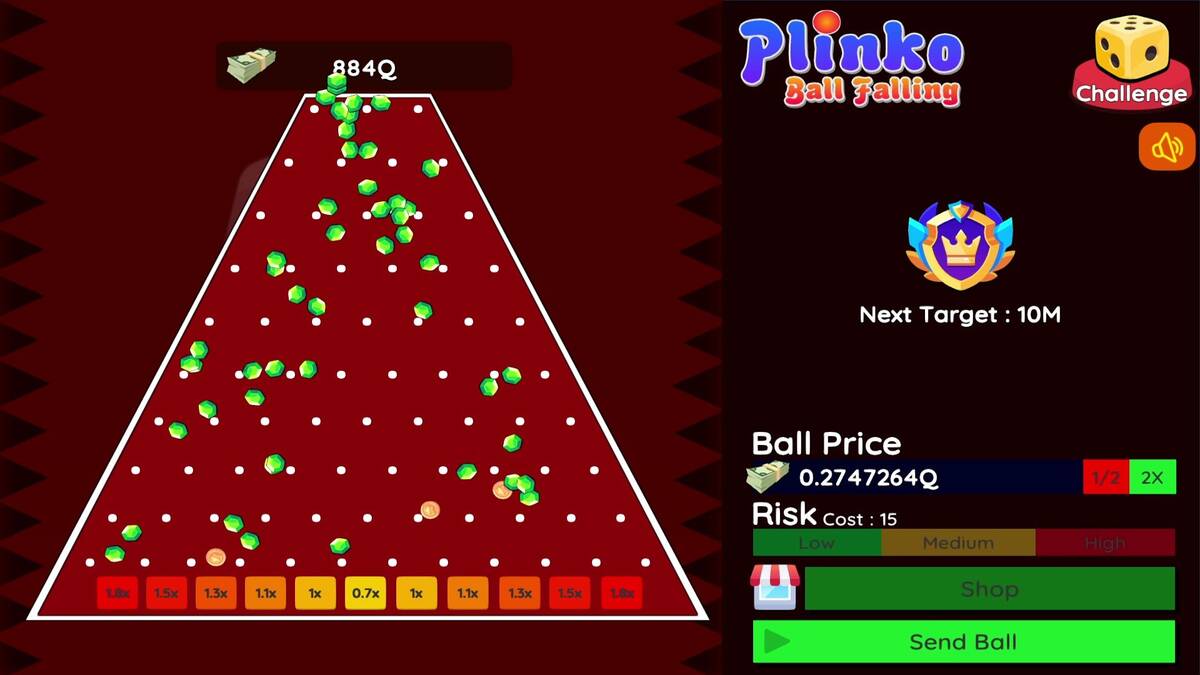 Скриншот 6 к игре Plinko : Ball Falling 3D-2D