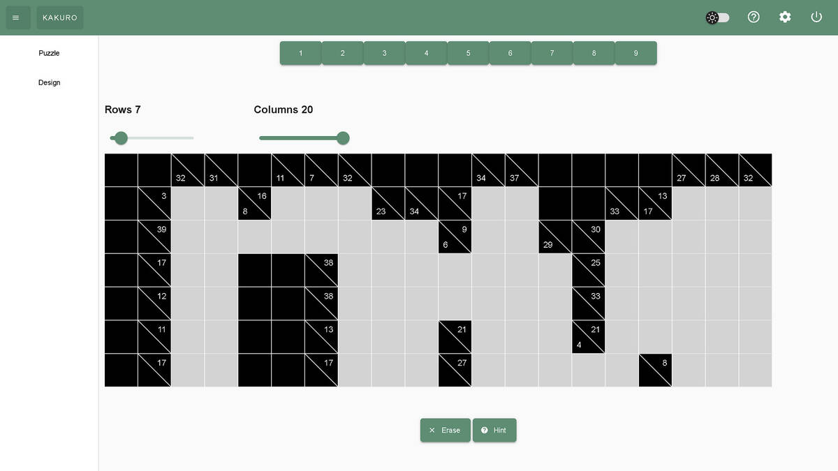 Скриншот 5 к игре Kakuro