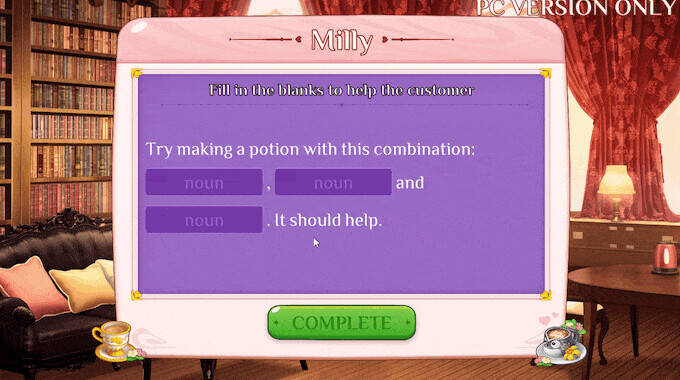 Скриншот 5 к игре Sweetcore Brews - an otome game inspired by witchy sitcoms