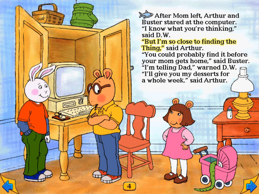 Скриншот 7 к игре Arthur's Computer Adventure