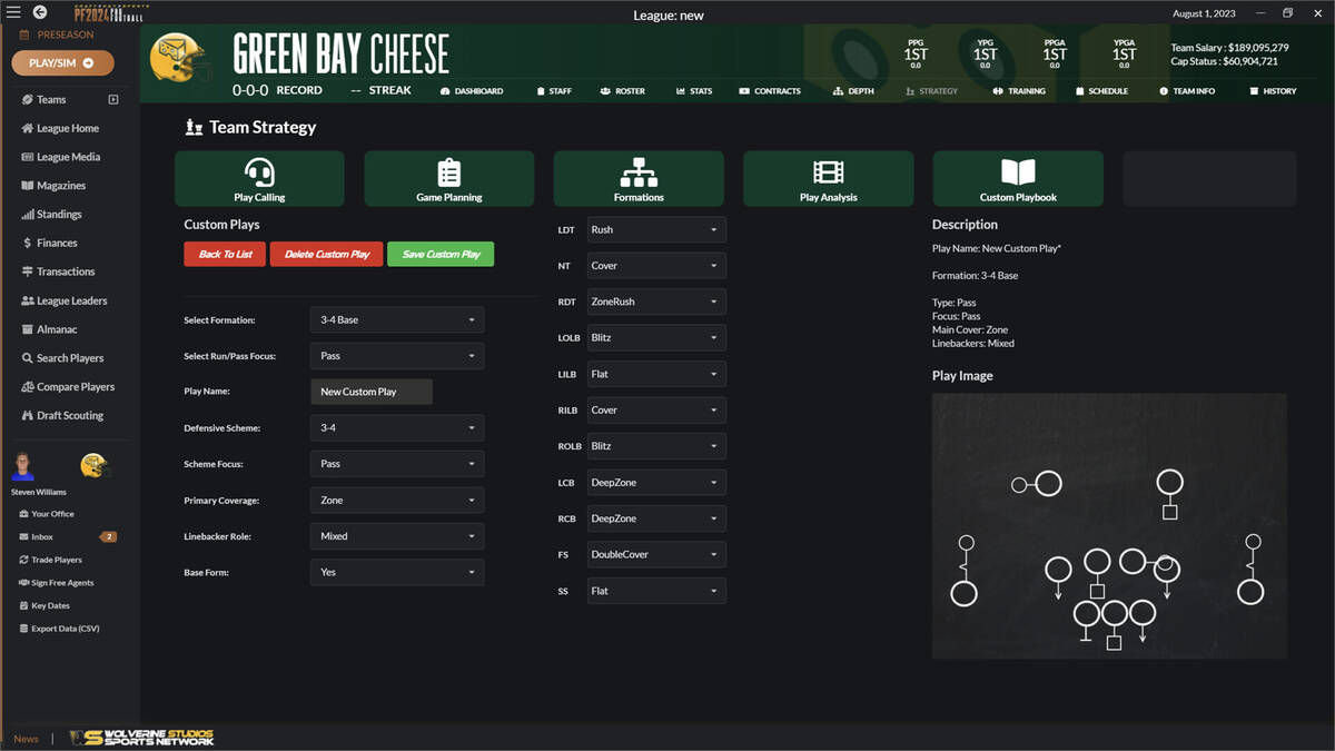 Скриншот 8 к игре Draft Day Sports: Pro Football 2024