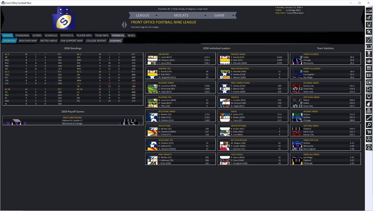 Скриншот 5 к игре Front Office Football Nine