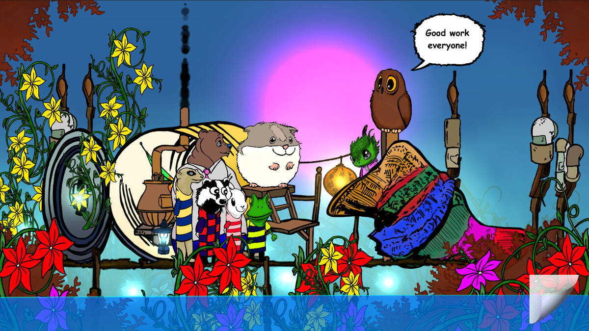 Скриншот 6 к игре Visual novel for the kids: Lumi And Baby - Hamster And Baby Dragon