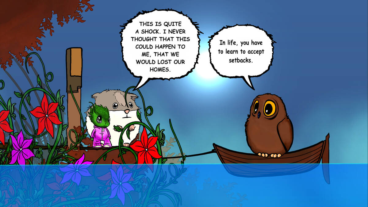 Скриншот 8 к игре Visual novel for the kids: Lumi And Baby - Hamster And Baby Dragon