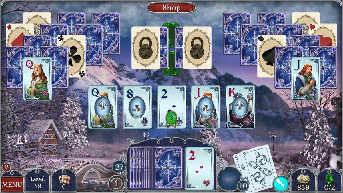 Скриншот 8 к игре Jewel Match Solitaire Winterscapes 2 - Collector's Edition