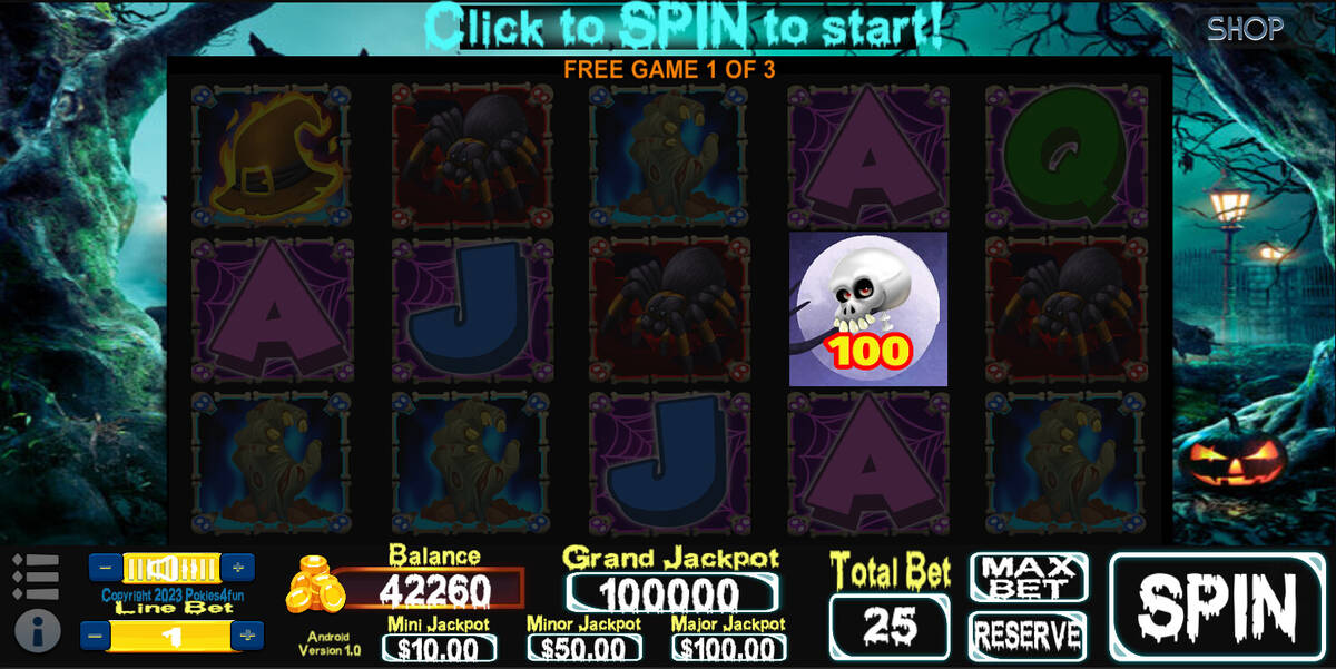 Скриншот 5 к игре Spooky Spins Returns : Crazy Cash Edition - Slots