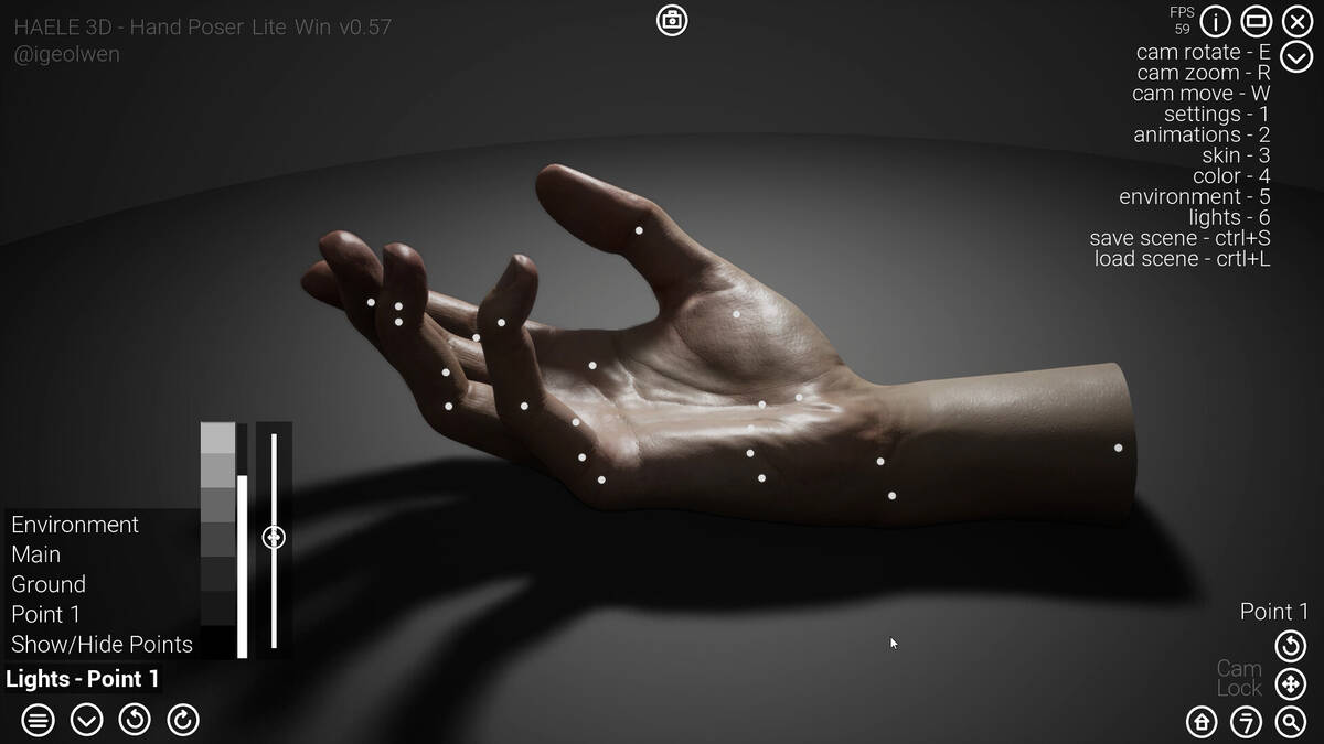 Скриншот 5 к игре HAELE 3D - Hand Poses Lite - Drawing References