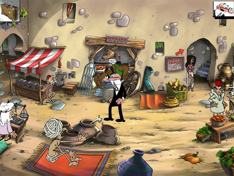 Скриншот 6 к игре Mortadelo y Filemón: El escarabajo de Cleopatra