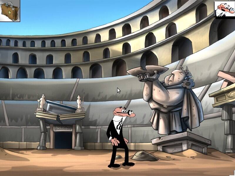 Скриншот 6 к игре Mortadelo y Filemón: Mamelucos a la Romana